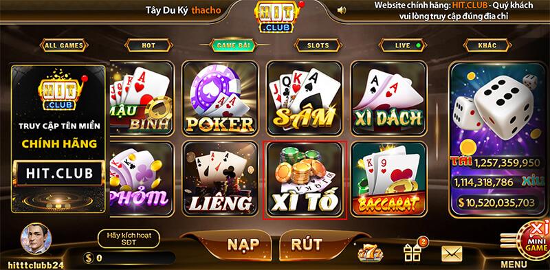 Game bài xì tố hitclub luôn được giới trẻ trong nước yêu thích